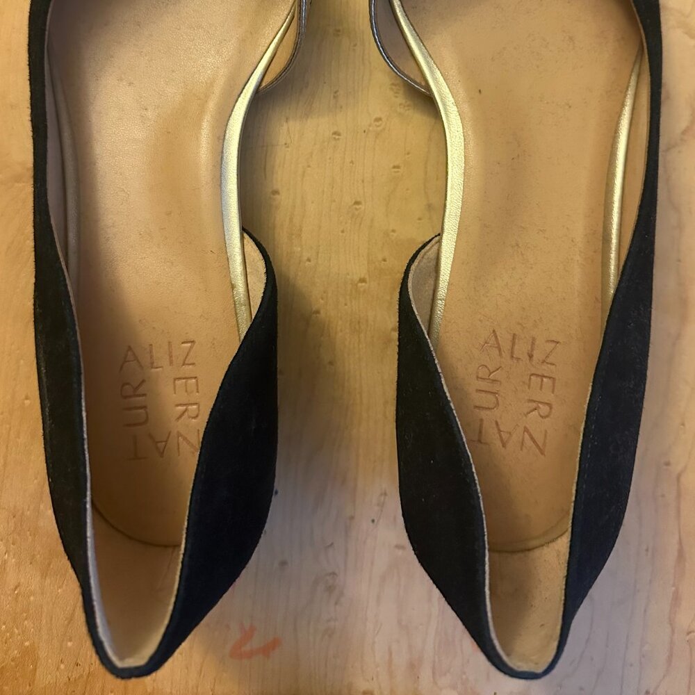 NWOT Naturalizer Henrietta D'Orsay Pointed Toe Ballet Flat size- 8.5 - Picture 3 of 5